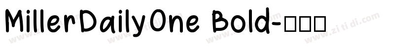 MillerDailyOne Bold字体转换